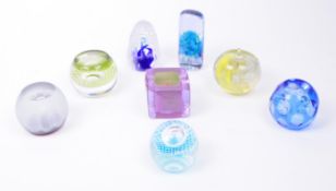 CAITHNESS - COLLECTION OF EIGHT 20TH /21ST CENTURY GLASS PAPERWEIGHTS