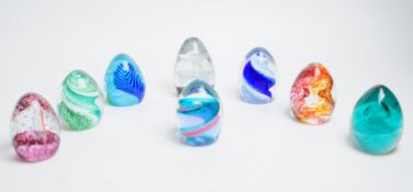CAITHNESS - EIGHT VINTAGE GLASS PAPERWEIGHTS