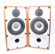 MISSION, ENGLAND - PAIR OF VINTAGE 20TH CENTURY LOUD SPEAKERS