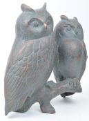 20TH CENTURY CAST COPPER OWL SCULPTURE