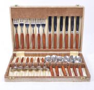 ASHBERRY - VINTAGE STAINLESS STEEL & ROSEWOOD CANTEEN