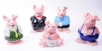 WADE - NATWEST - FULL SET OF CERAMIC PIGS