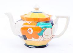 CLARICE CLIFF - 1930S FANTASQUE TEAPOT
