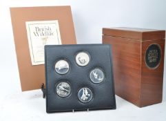 PETER SCOTT - LIMITED EDITION BRITISH BIRDS SILVER MEDALS