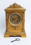 S. MARTI - W. W. KEMP - CIRCA 1900 GILT CASED MANTEL CLOCK