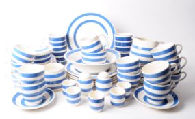 STAFFORDSHIRE IRONSTONE - CHEF WARE - BLUE AND WHITE DINNER WARE