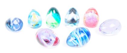 CAITHNESS - COLLECTION OF EIGHT LATE 20TH CENTURY GLASS PAPERWEIGHTS