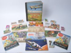 COLLECTION OF 20TH CENTURY PICTURE CARD BOOKS AND CIGARETTE CARDS