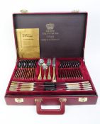 SOLINGEN - WEST GERMAN 1829 GOLD PLATED CUTLERY CANTEEN