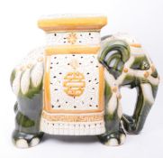 LARGE VINTAGE 20TH CENTURY CERAMIC JARDINIERE ELEPHANT