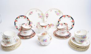 MID CENTURY ALBERTA WESTMINSTER AND ROYAL WORCESTER TEA SERVICES