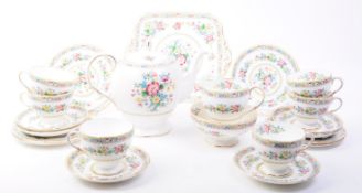 FOLEY - 20TH CENTURY MING ROSE TEA SERVICE