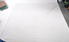 LATE 19TH CENTURY CREWELL WORK BED LINEN