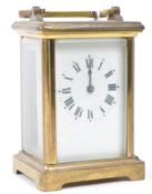 20TH CENTURY BRASS CARRIAGE CLOCK