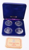 POBJOY MINT - 1977 QUEENS SILVER JUBILEE ROYAL SALUTE CROWNMEDALS
