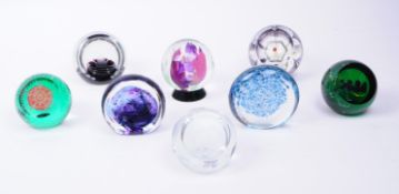 CAITHNESS - COLLECTION OF EIGHT 20TH/21ST CENTURY GLASS PAPERWEIGHTS