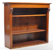 VICTORIAN 19TH CENTURY MAHOGANY OPEN WINDOW BOOKCASE