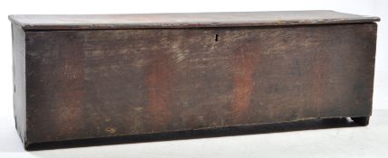 EARLY 19TH CENTURY OAK LOW COFFER CHEST