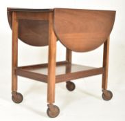 20TH CENTURY HARDWOOD STYLE SERVING TROLLEY