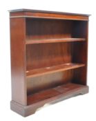 GEORGE III REVIVAL MAHOGANY OPEN WINDOW BOOKCASE SHELVES