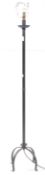 CONTEMPORARY EBONISED METAL FLOOR STANDING LAMP