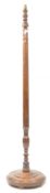 EARLY 20TH CENTURY BEECH WOOD FLOOR STAND STANDARD LAMP