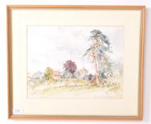 MARGARET LLOYD BROWNE - LATE 20TH CENTURY RURAL WATERCOLOUR PAINTING