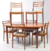 G PLAN FURNITURE - SET OF FOUR TEAK DINING CHAIRS W/ TABLE