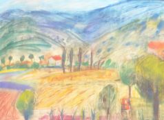 JUDY WILLOUGHBY (B. 1949) - LATE 20TH CENTURY MIXED MEDIA ARTWORK