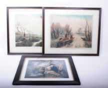 R. G. REEVE - THREE 18TH / 19TH CENTURY ENGRAVINGS OF SHOOTING SCENES