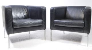 IKEA, SWEDEN - TWO VINTAGE 20TH CENTURY ARMCHAIRS