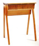 MID CENTURY ELM SCHOOL DESK