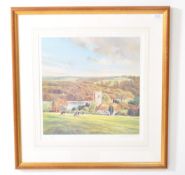 MICHAEL D. BARNFATHER (B. 1934) - RURAL COUNTRYSIDE PRINT