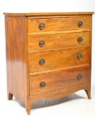 VICTORIAN 19TH CENTURY MAHOGANY BACHELORS CHEST OF DRAWERS