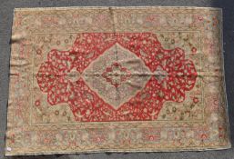 19TH CENTURY TURKISH ANATOLIAN HAND KNOTTED KAYSERI RUG