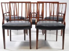 BRITISH MODERN DESIGN - SIX MID CENTURY DINING CHAIRS