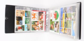 COLLECTION OF WELSH POSTCARDS - COMIC, DANCING, FLOWER ETC.