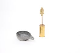18TH CENTURY PEWTER METAL PAP BOAT