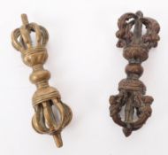 TWO 19TH CENTURY TIBETAN BUDDHIST DORJES