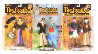 THE BEATLES - X3 MCFARLANE TOYS THE BEATLES BOXED FIGURES