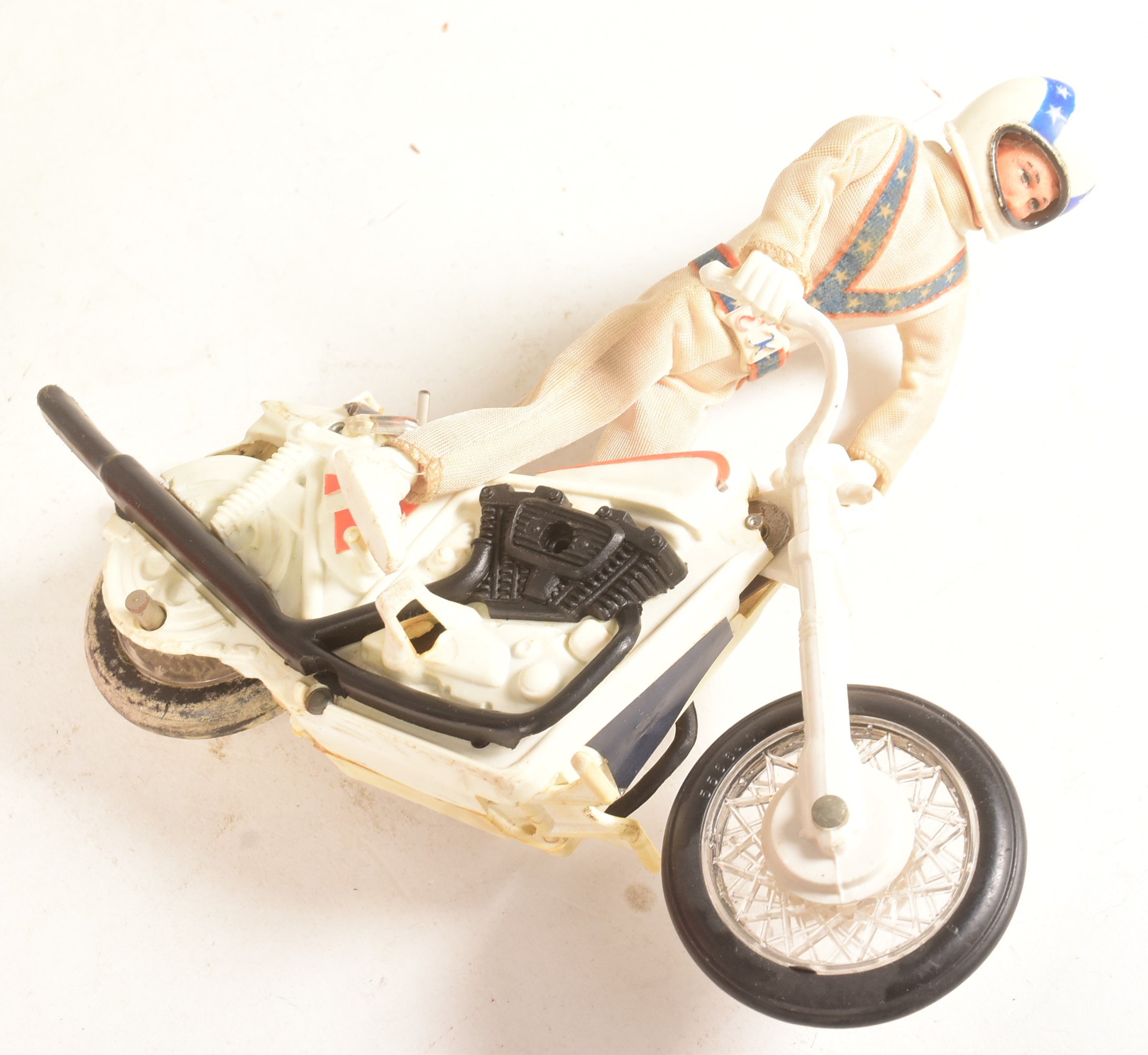 RETRO TOYS - VINTAGE EVEL KNIEVEL STUNT CYCLE - Image 3 of 5
