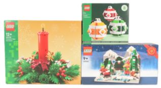LEGO - COLLECTION OF X3 LEGO CHRISTMAS SETS