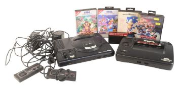 RETRO GAMING - VINTAGE SEGA MEGA DRIVE MASTER SYSTEM BUNDLE