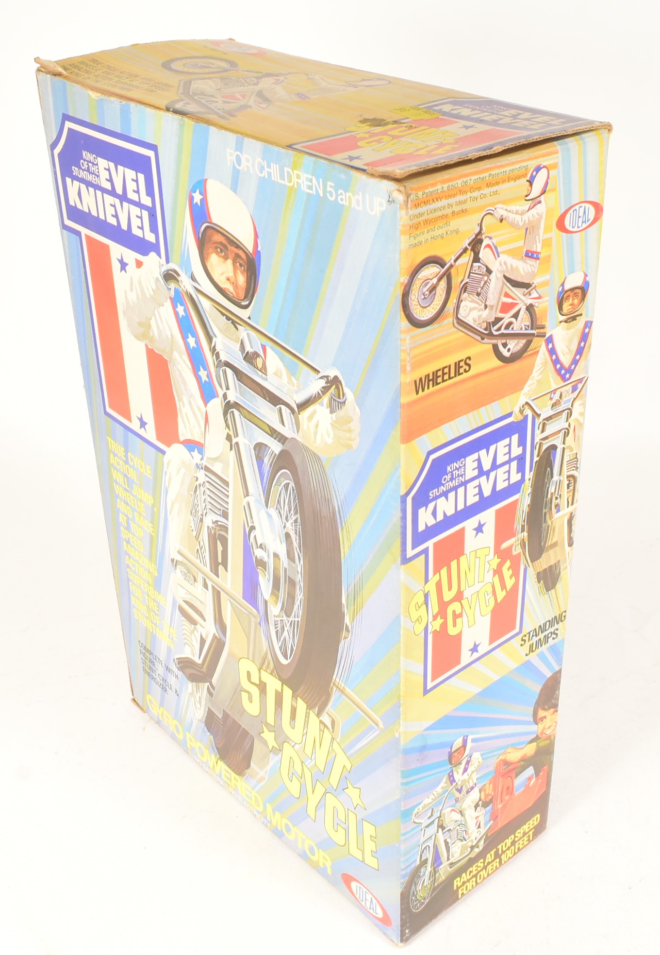 RETRO TOYS - VINTAGE EVEL KNIEVEL STUNT CYCLE - Image 5 of 5