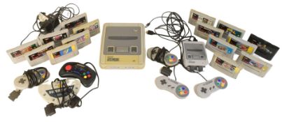 RETRO GAMING - VINTAGE SUPER NINTENDO BUNDLE