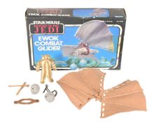 STAR WARS - ORIGINAL VINTAGE EWOK COMBAT GLIDER PLAYSET & FIGURE