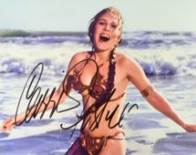 STAR WARS - CARRIE FISHER (1956-2016) - AUTOGRAPHED 8X10