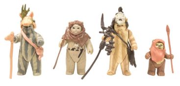 STAR WARS - EWOKS - ORIGINAL VINTAGE PALITOY / KENNER ACTION FIGURES