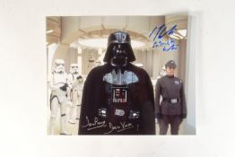 STAR WARS - DAVE PROWSE & PATRICK GINTER - SIGNED 8X10