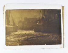 FRANK MEADOW SUTCLIFFE - C1885 CARBON PRINT PHOTOGRAPH OF WHITBY FISHERMEN